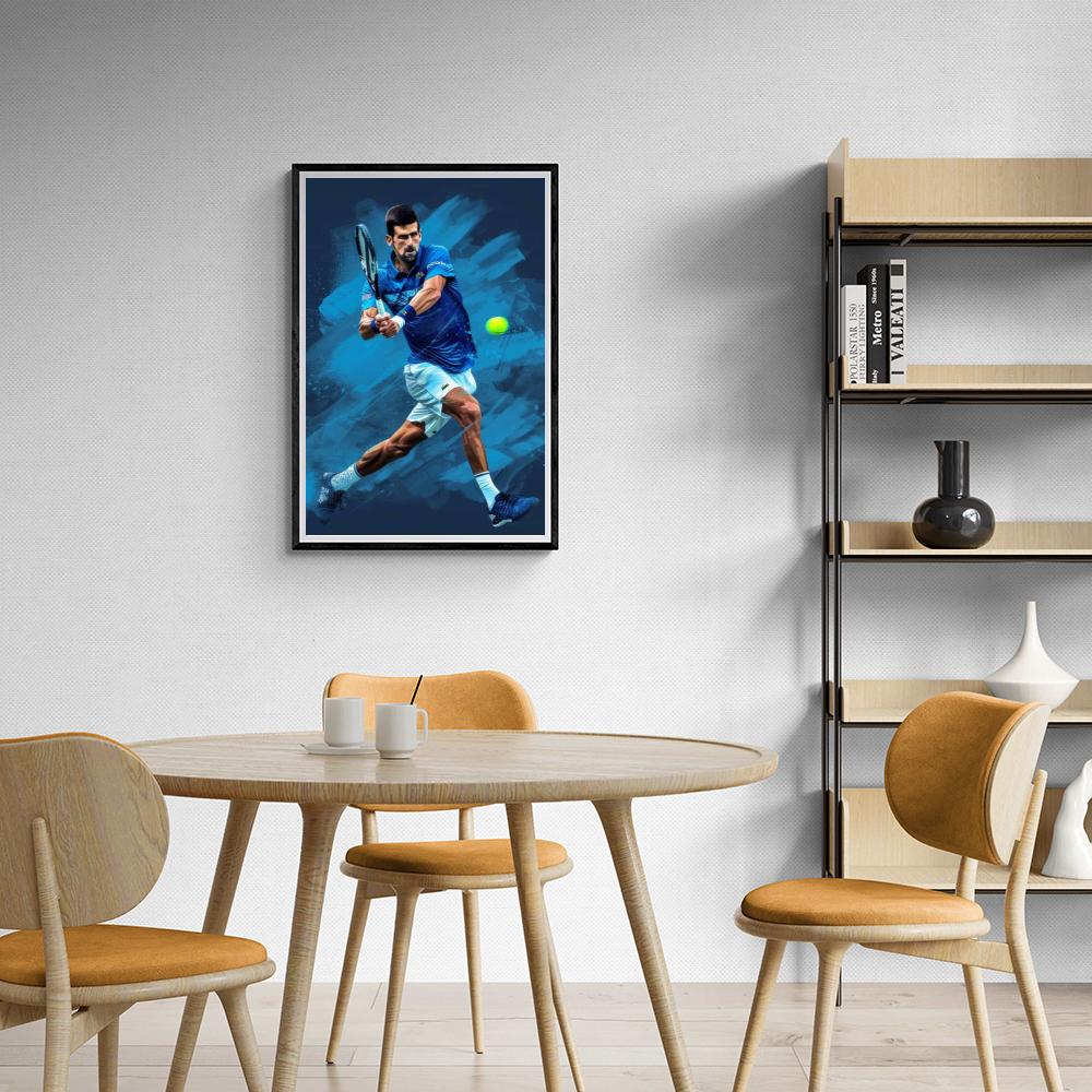 Novak Djokovic Tennis Champion Posters | Inspirerende Sportster Muurdecoratie | Wanddecoratie voor Thuis & Kantoor