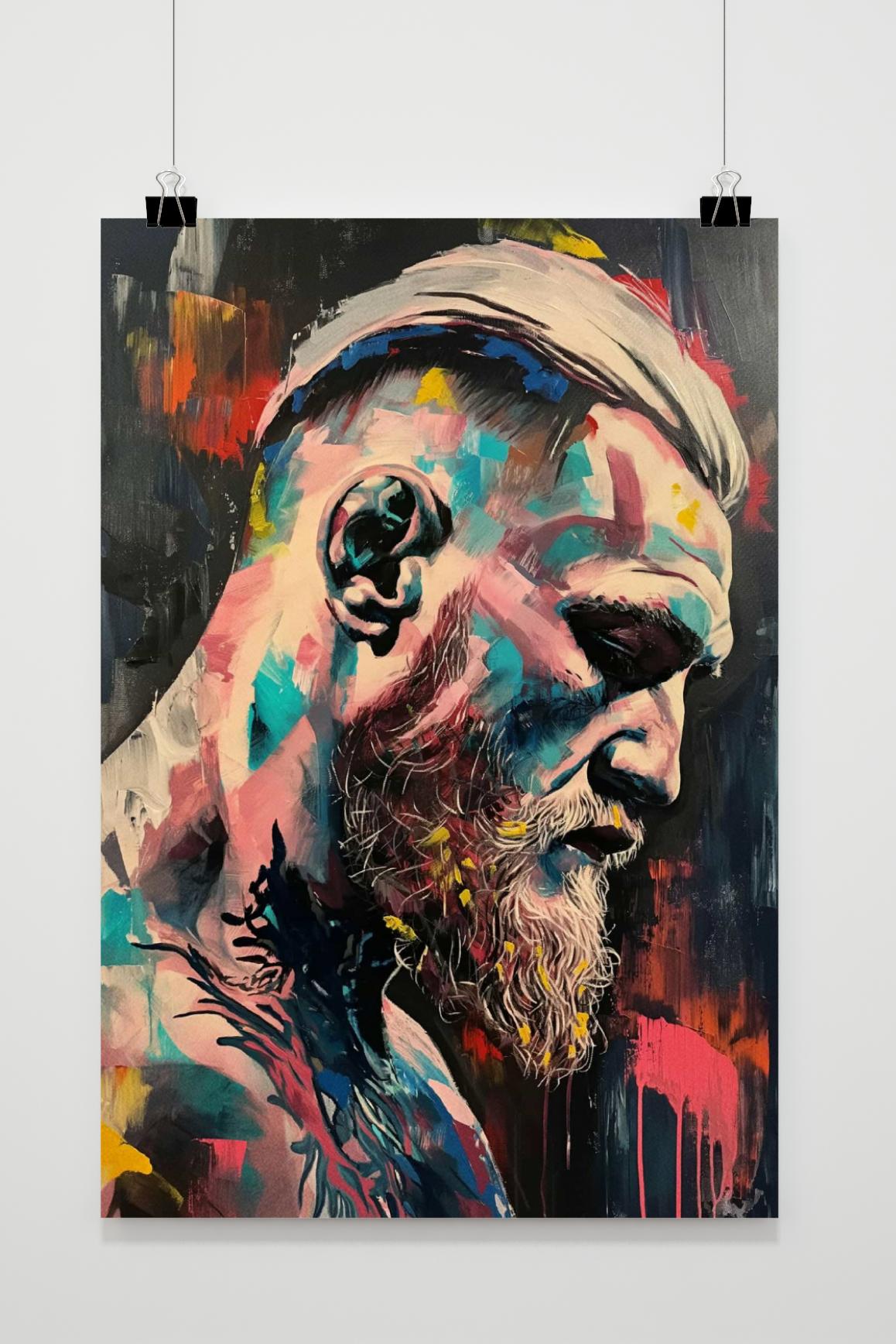 Conor McGregor Watercolor | Muurdecoratie Poster | Wanddecoratie Prent Mixed Martial Arts Champion | Schilderijen