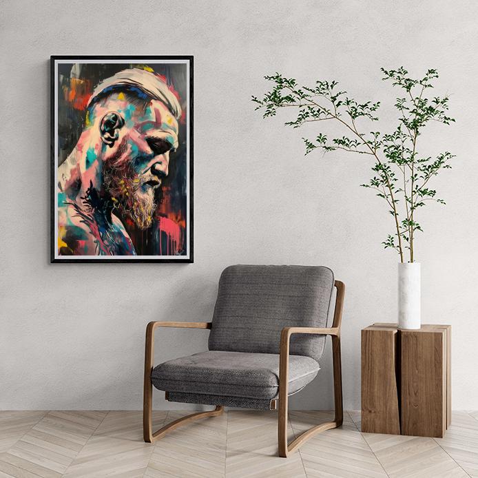 Conor McGregor Watercolor | Muurdecoratie Poster | Wanddecoratie Prent Mixed Martial Arts Champion | Schilderijen