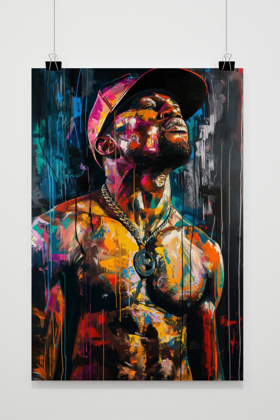 Floyd Mayweather Jr. Boxing Legend | Muurdecoratie voor thuis en kantoor | Iconische Wanddecoratie | Sportposters | Schilderijen voor boksliefhebbers