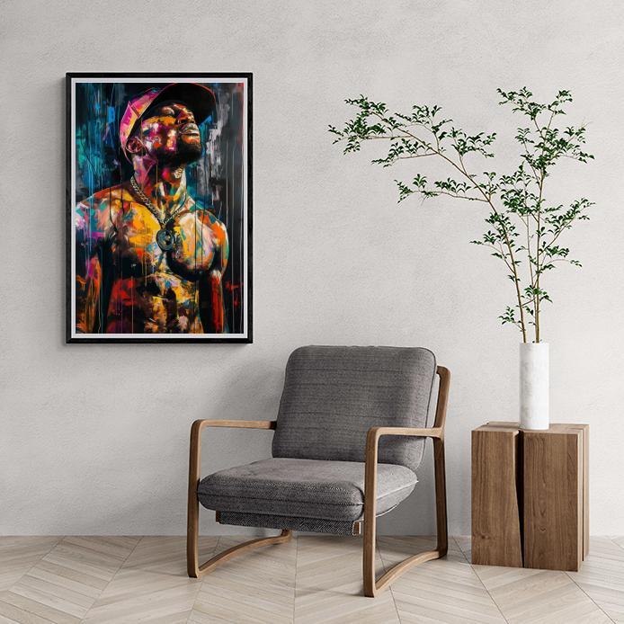 Floyd Mayweather Jr. Boxing Legend | Muurdecoratie voor thuis en kantoor | Iconische Wanddecoratie | Sportposters | Schilderijen voor boksliefhebbers