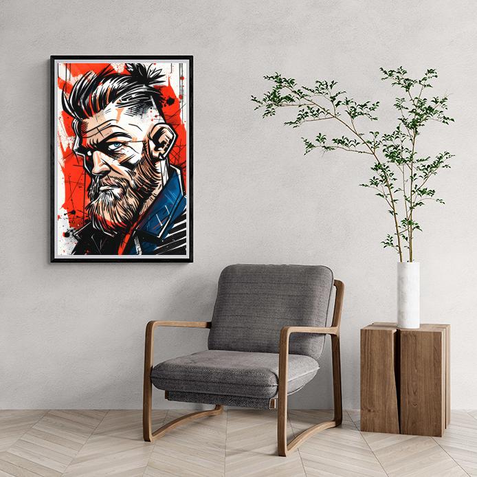 Conor McGregor Cartoon Posters | Wanddecoratie | Unieke Muurdecoratie voor Fans | Kunstprenten voor Thuis