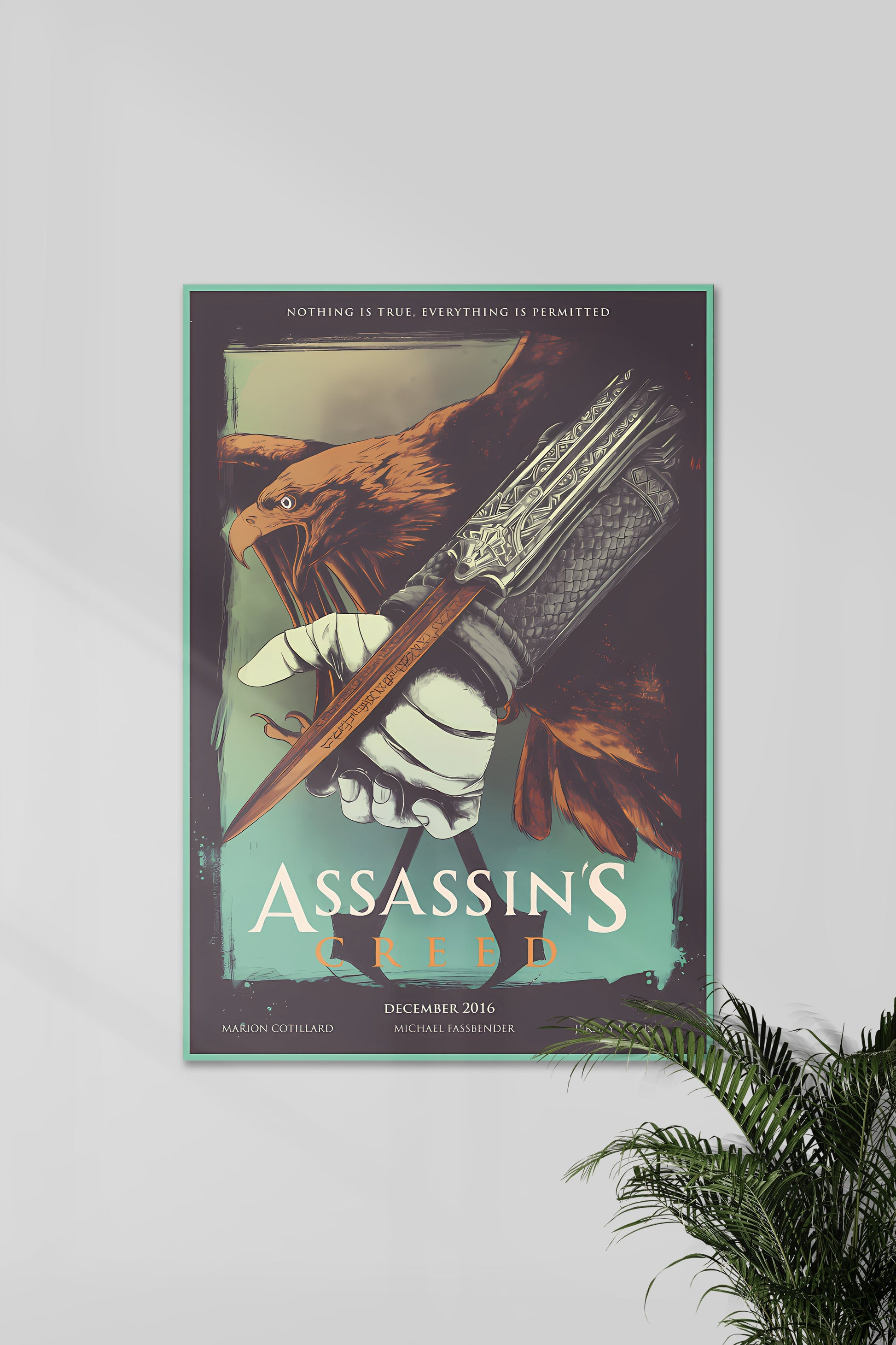 THE HIDDEN BLADE | Assassin's Creed wanddecoratie | Muurdecoratie Game Posters | Schilderij Canvas Kunst