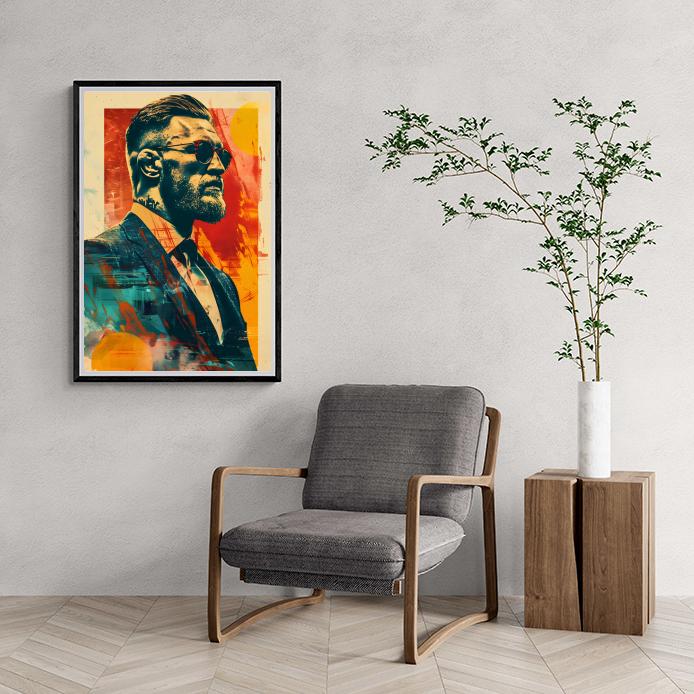 Conor McGregor Poster | Sport Motivatie Muurdecoratie | MMA Fighter Muurkunst | Huis & Tuin Decoratie
