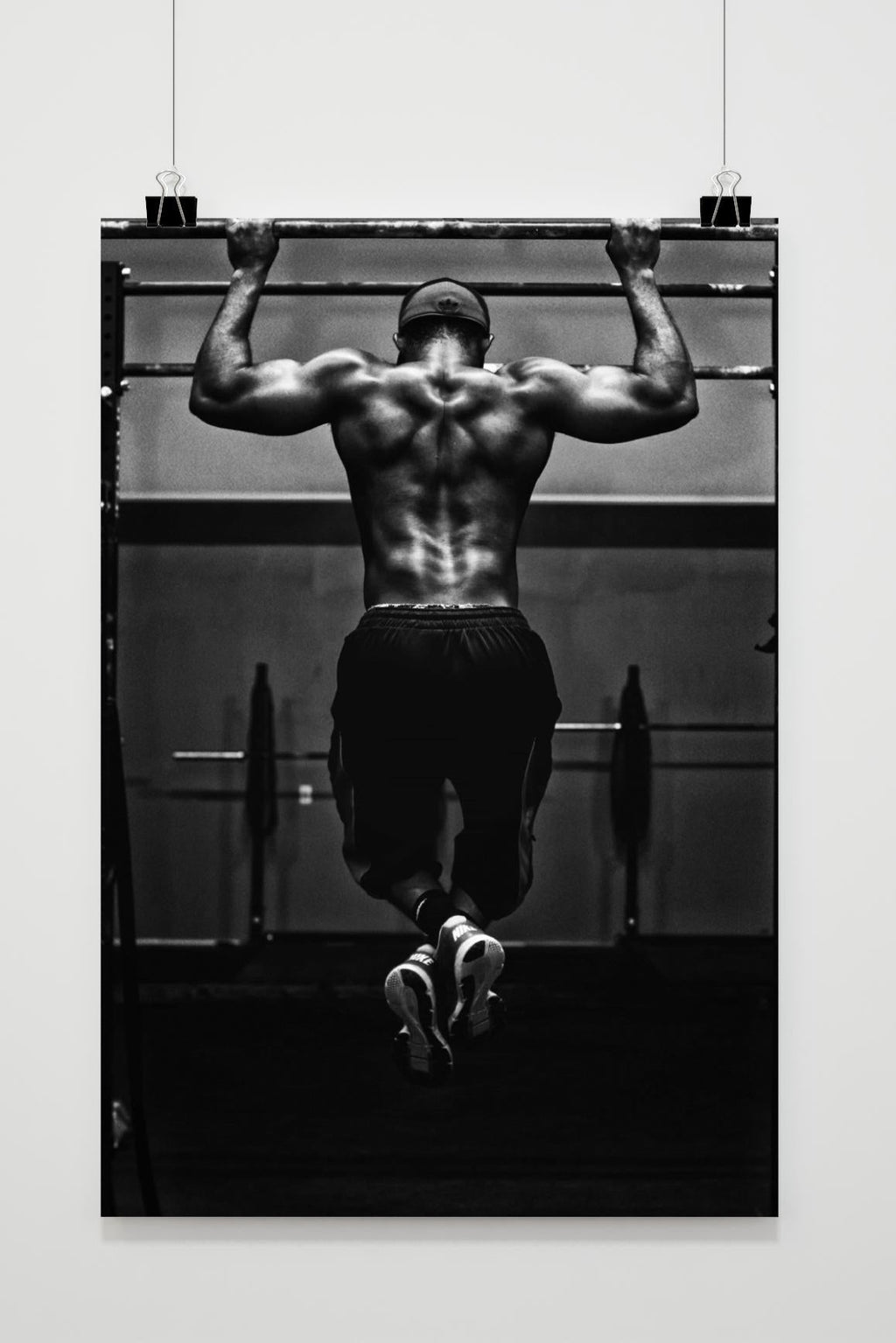 Black and White Gym | Motivational Poster | Muurdecoratie Fitness | Inspirerende Wanddecoratie | Posters voor Thuis | Schilderijen voor Gym Decor | Canvas Kunst voor Oefeningen