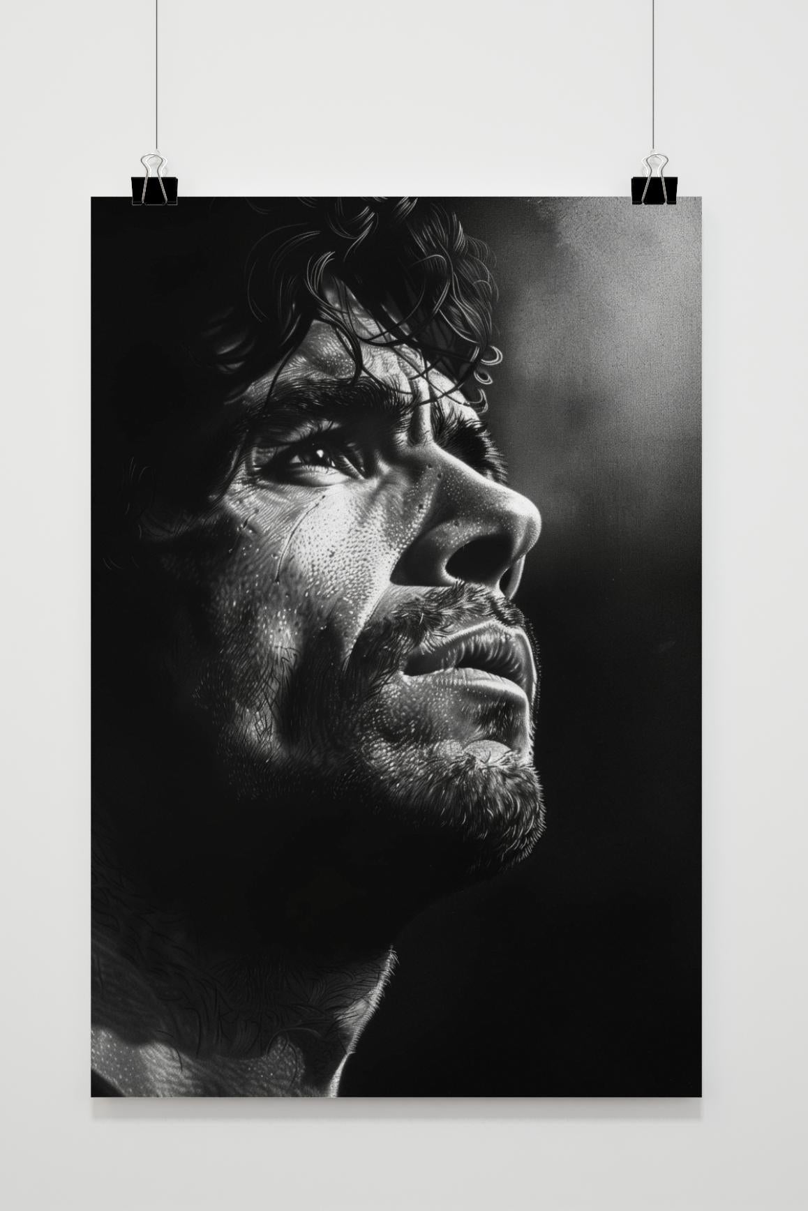 Diego Maradona Poster | Wanddecoratie | Mooie Muurdecoratie voor Thuis | Sport Memorabilia | Levendige Kleuren | Ideaal voor Fans |