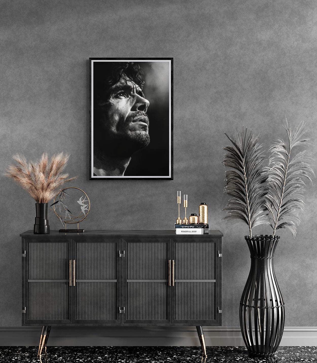 Diego Maradona Poster | Wanddecoratie | Mooie Muurdecoratie voor Thuis | Sport Memorabilia | Levendige Kleuren | Ideaal voor Fans |