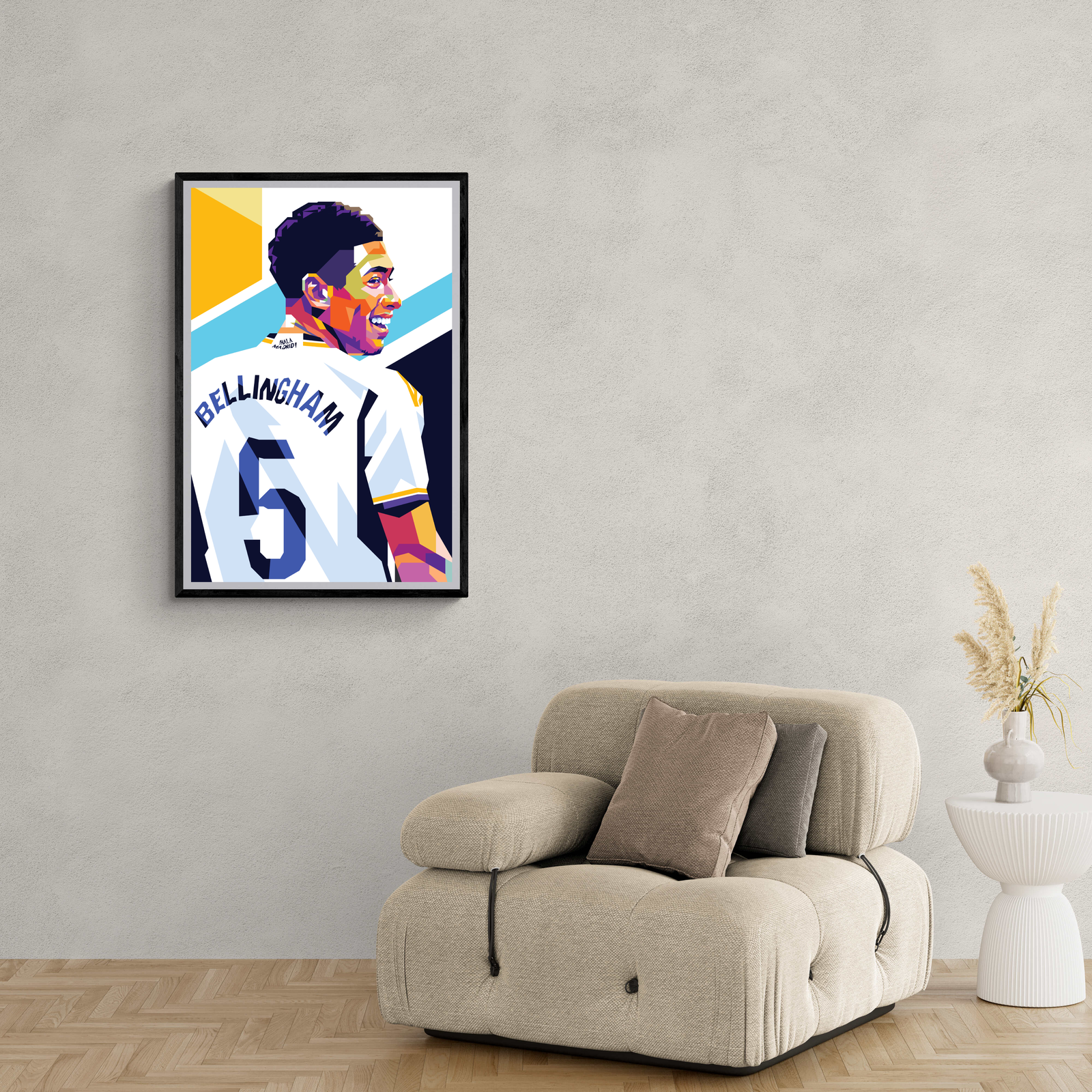 Jude Bellingham | Poster | Muurdecoratie Voetbal Ster | Sport Wanddecoratie | Schilderijen voor Huis & Tuin