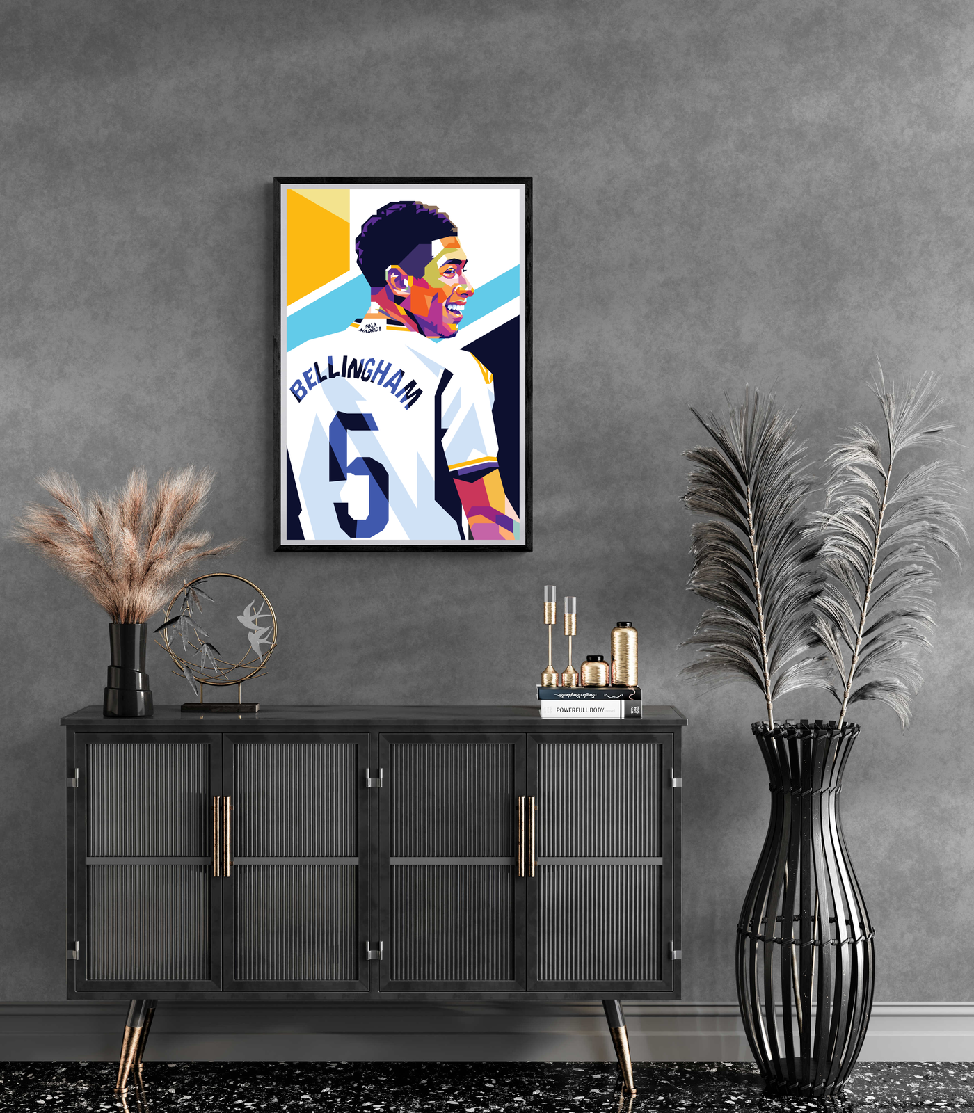 Jude Bellingham | Poster | Muurdecoratie Voetbal Ster | Sport Wanddecoratie | Schilderijen voor Huis & Tuin