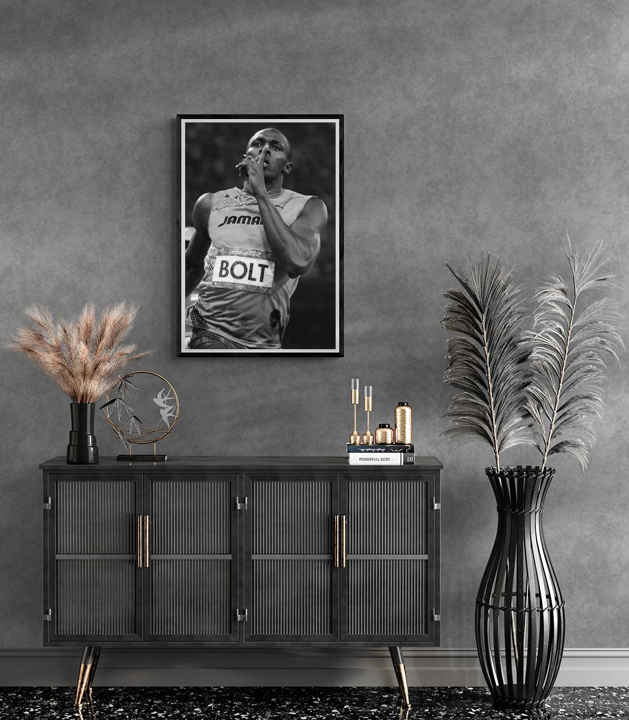 Usain Bolt Poster | Iconische Muurdecoratie | Inspirerende Kunst | Zwart-wit Wanddecoratie voor Thuis of Kantoor