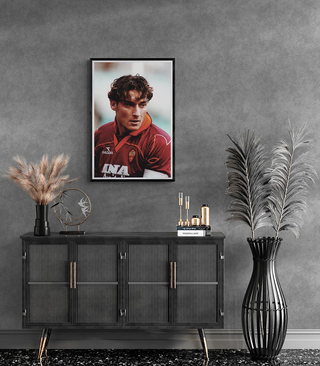 Francesco Totti Poster | Roma Legend Wanddecoratie | Iconische Voetbal Kunst | Muurdecoratie Huis