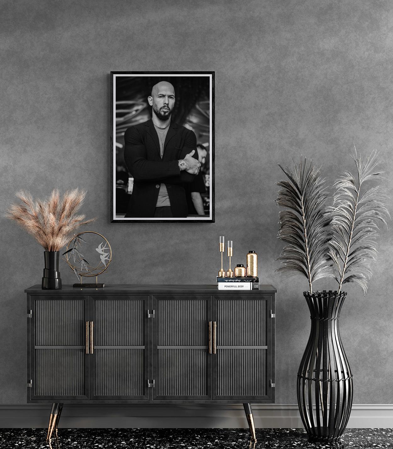 Andrew Tate Monochrome | Kunst Posters | Muurdecoratie | Wanddecoratie | Zwart-wit Posters | Huisdecoratie