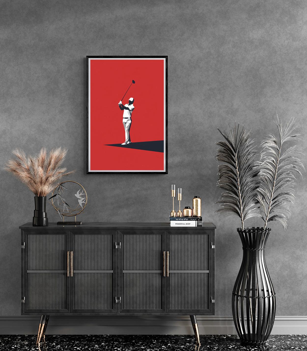 Golf Pop Art | Posters Muurddecoratie | Moderne Wanddecoratie | Kunst voor Huis & Tuin