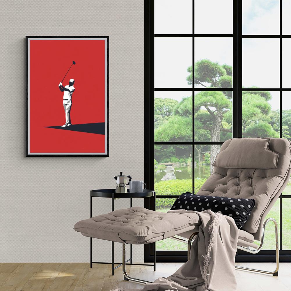 Golf Pop Art | Posters Muurddecoratie | Moderne Wanddecoratie | Kunst voor Huis & Tuin