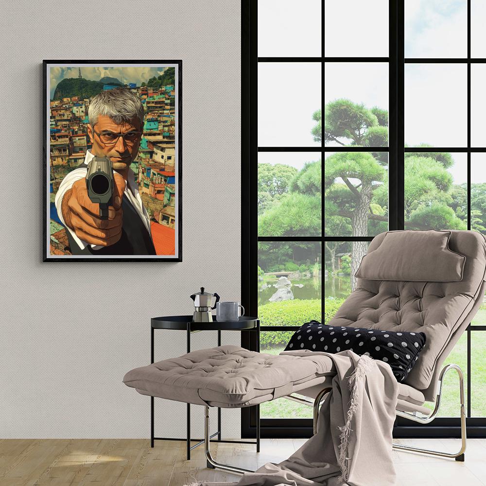 Yusuf Dikec | Pistol Artwork | Muurdecoratie | Wanddecoratie | Posters voor Huis & Tuin │ Schilderijen