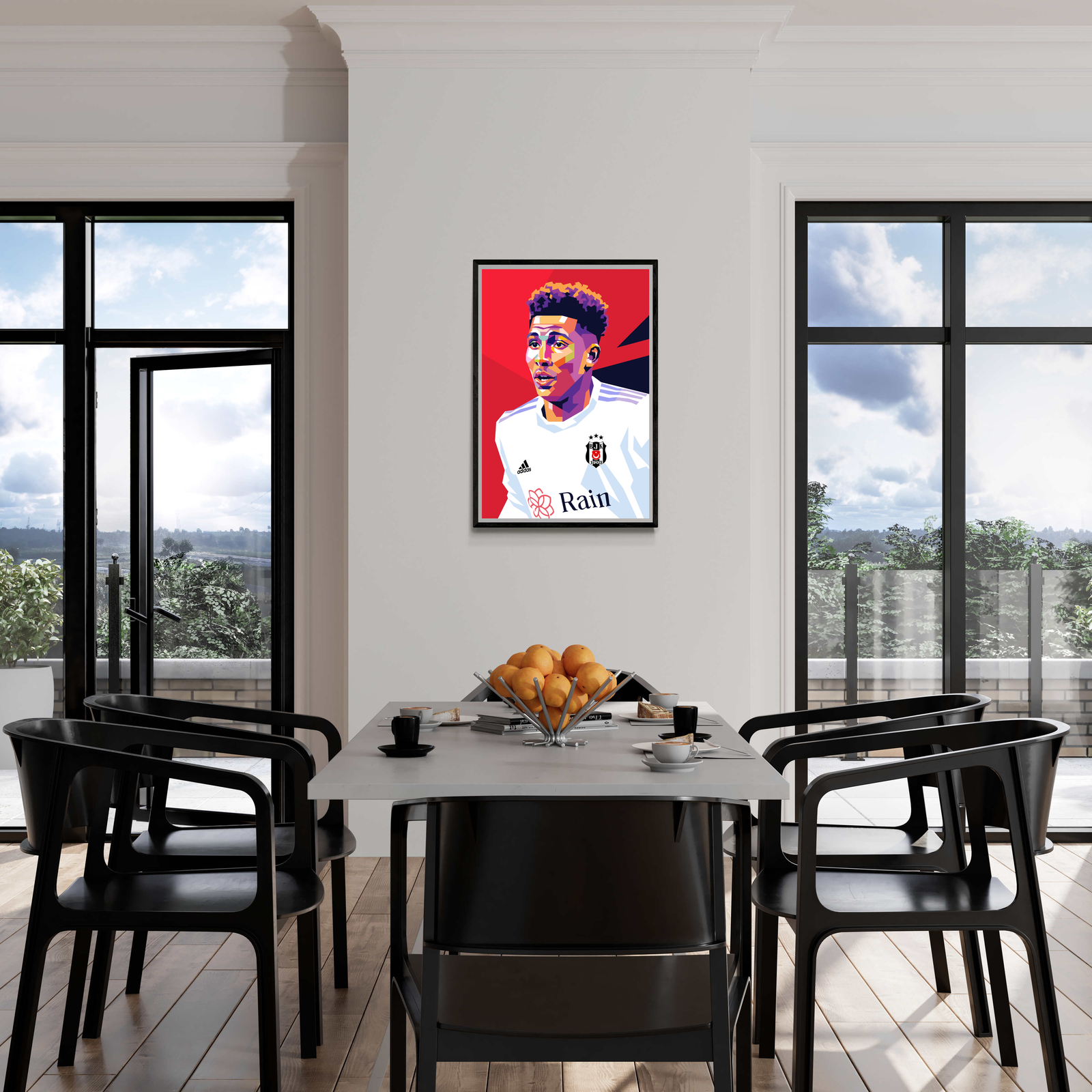 Gedson Fernandes | Sport Poster Wanddecoratie | Muurdecoratie Voetbal Kunst | Posters en Prints