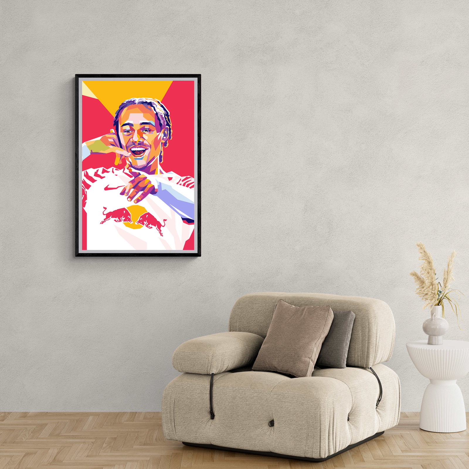 Xavi Simons Poster | Muurdecoratie | Sport Kunst | Wanddecoratie | Premium Kwaliteit Print