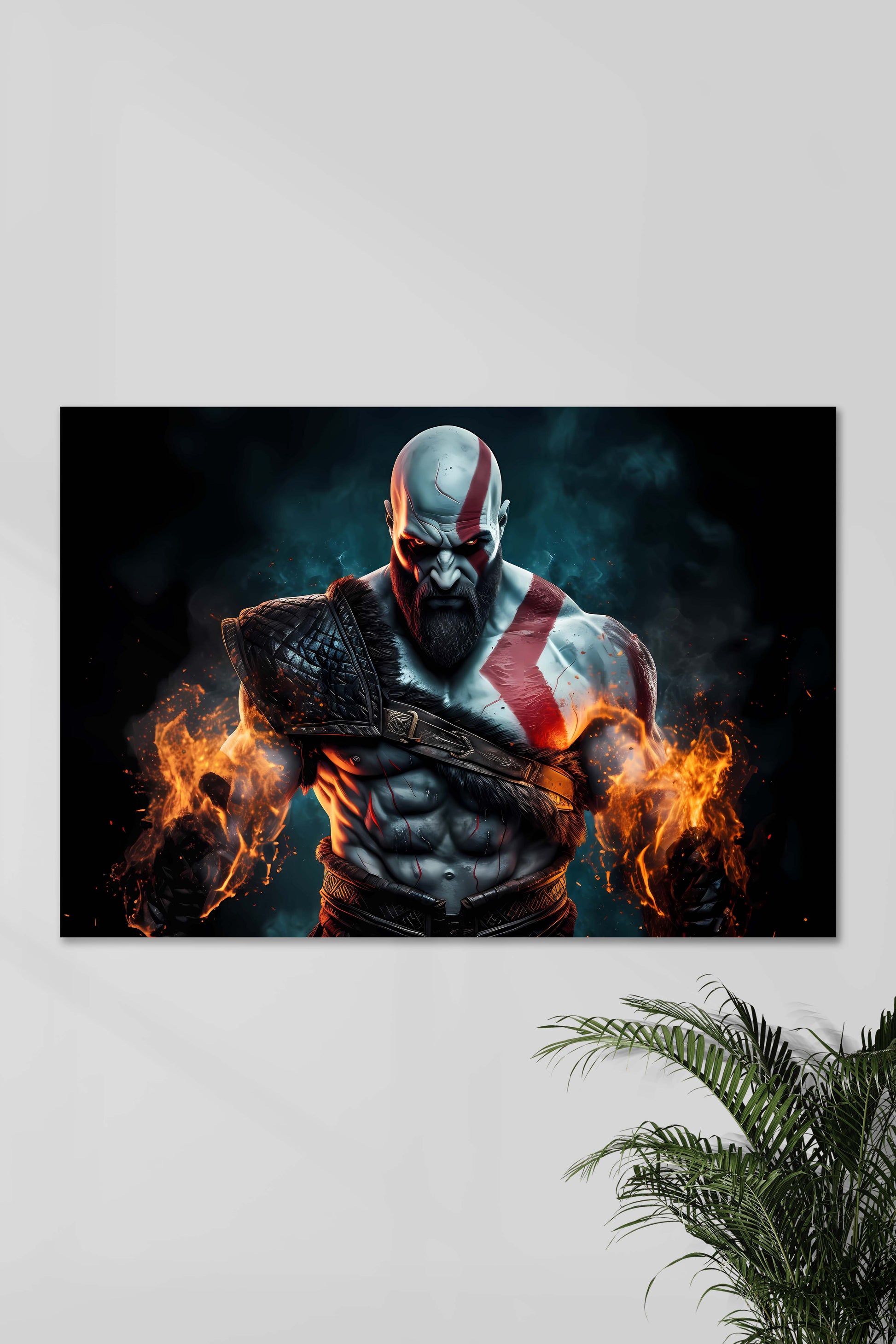 God of War | Kratos #01 | Game Posters | Muurdecoratie | Wanddecoratie | Posters schilderijen | Canvas kunst