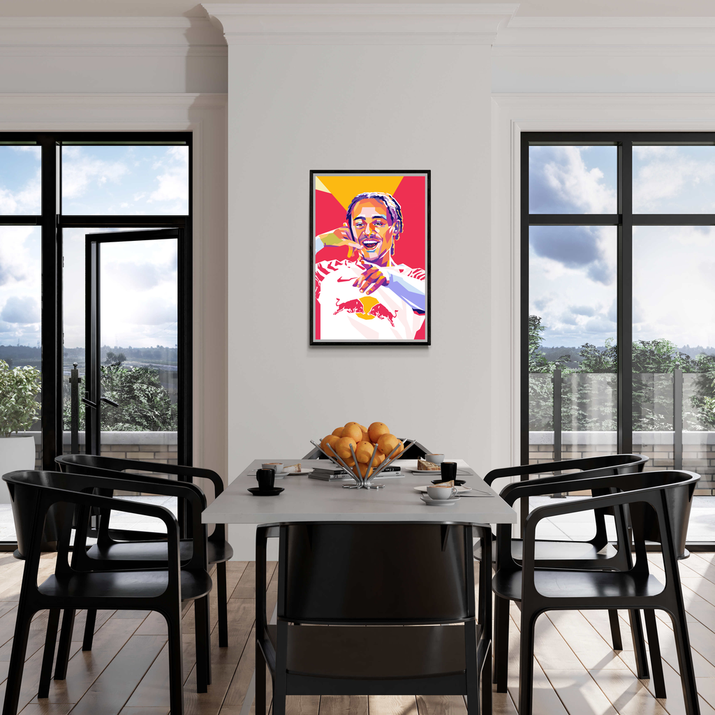 Xavi Simons Poster | Muurdecoratie | Sport Kunst | Wanddecoratie | Premium Kwaliteit Print