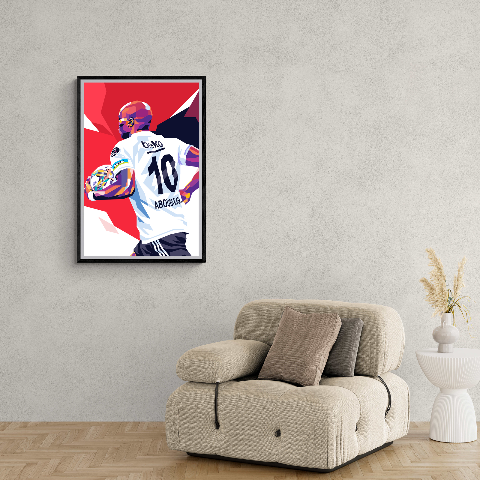 Vincent Aboubakar Posters | Muurdecoratie | Wanddecoratie | Visual Artwork | Kunstendrukkingen