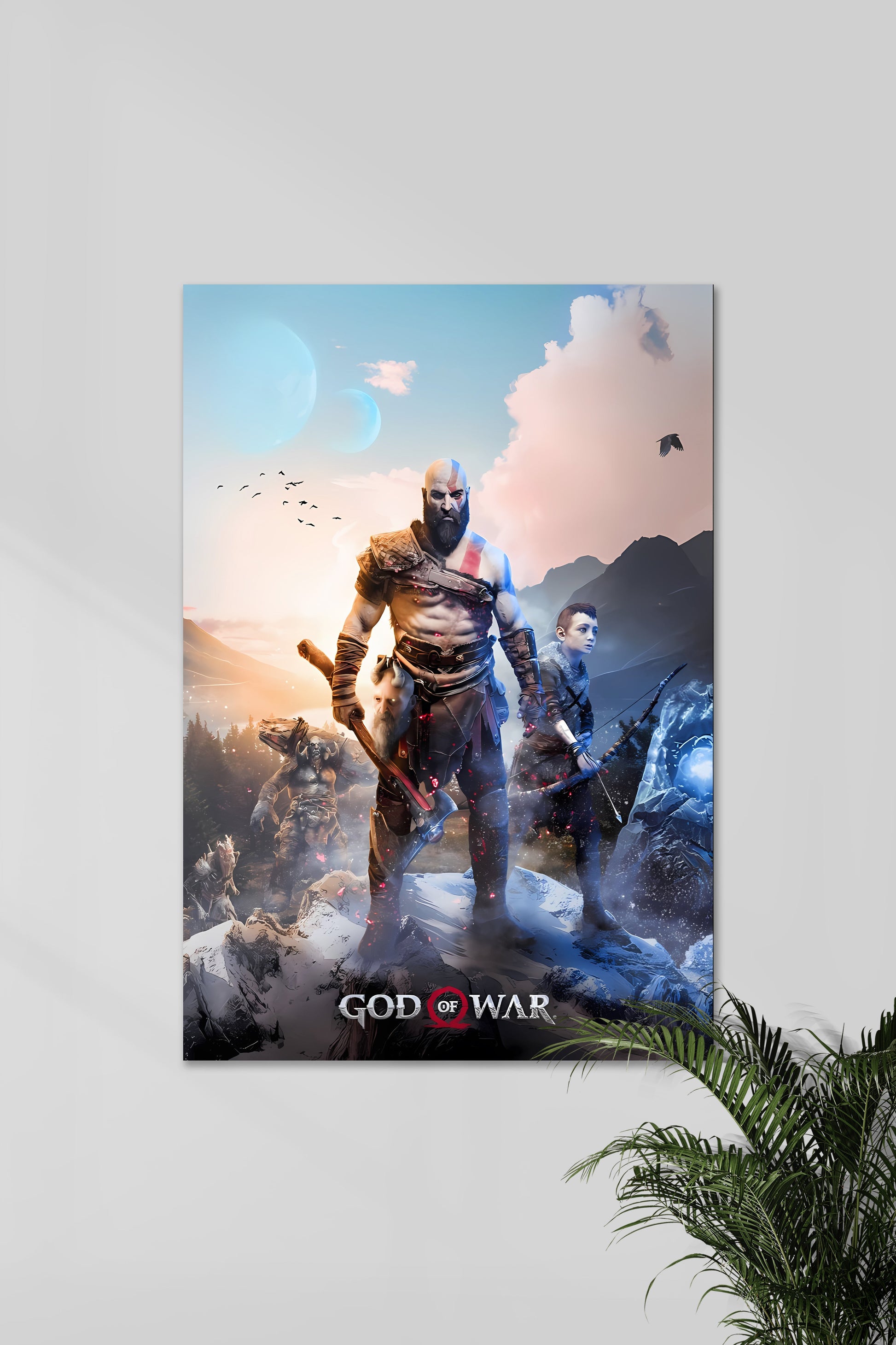 GOD OF WAR | Kratos Atreus | Muurdecoratie | Wanddecoratie | Posters | Schilderijen | Canvas kunst