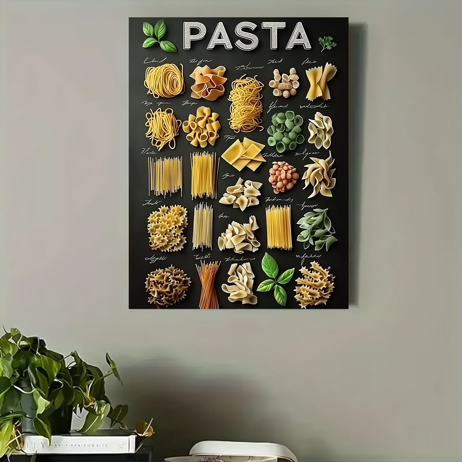 Pasta | Vintage Muurdecoratie | Keuken Wanddecoratie Poster | Retro Prent | Visuele Kunst