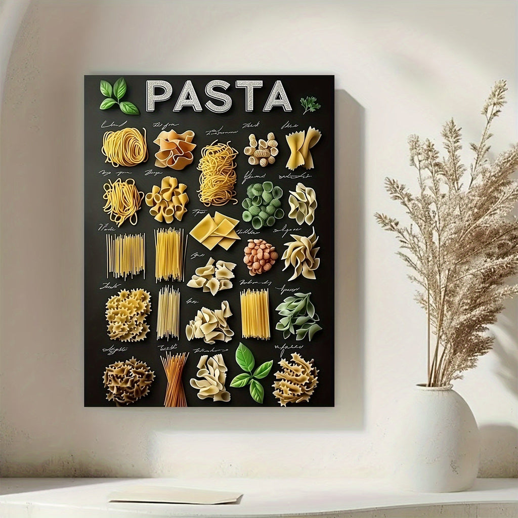 Pasta | Vintage Muurdecoratie | Keuken Wanddecoratie Poster | Retro Prent | Visuele Kunst