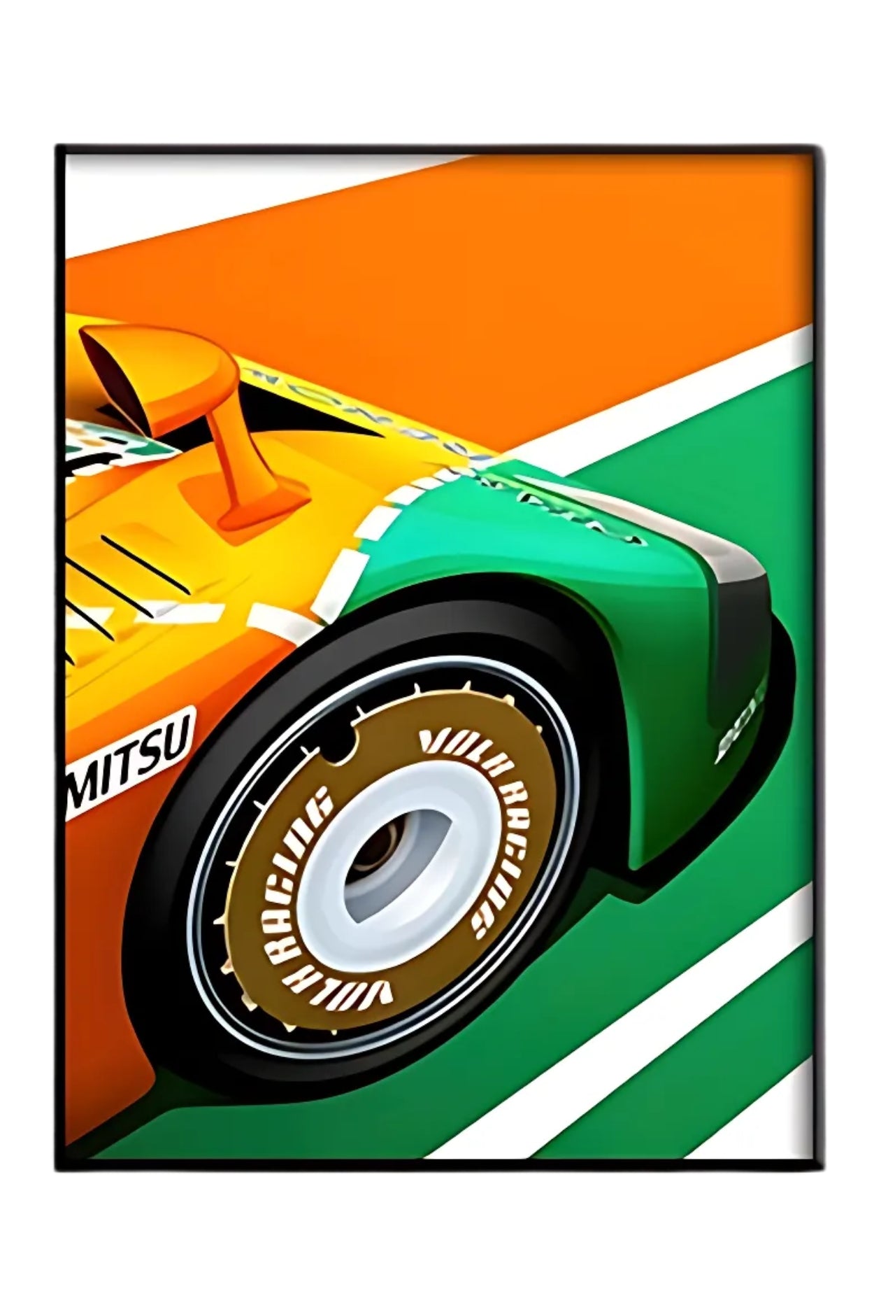Modern Racing Poster | Le Mans Kunst | Muurdecoratie Vintage Racing Stijl | Wanddecoratie Posters