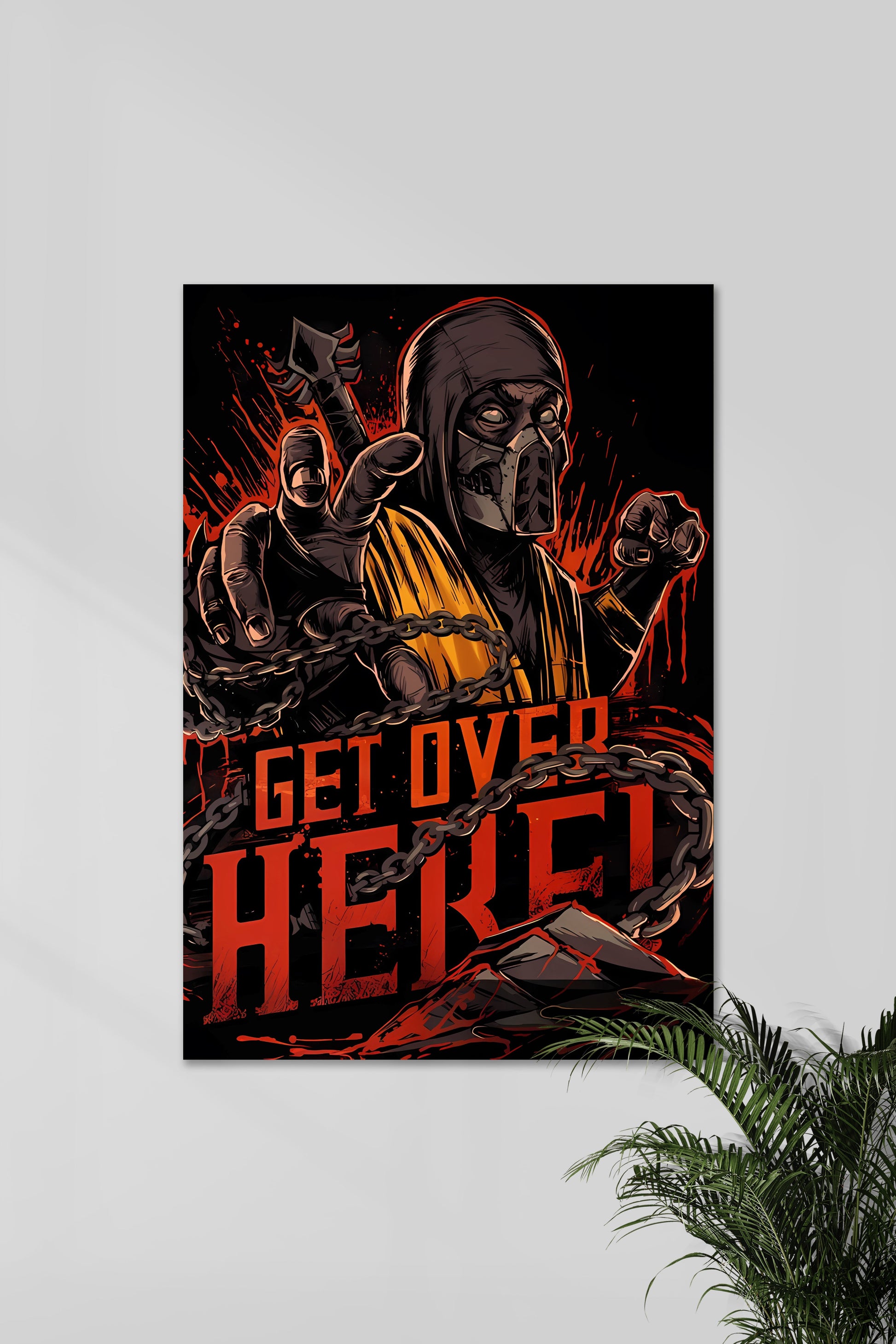 SCORPION | MORTAL KOMBAT | Wanddecoratie | Posters | Gamers kunst | Muurdecoratie voor thuis