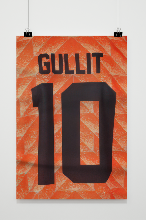 Ruud Gullit | Muurdecoratie | Posters voor sportliefhebbers | Wanddecoratie voor thuis | Kunstprint