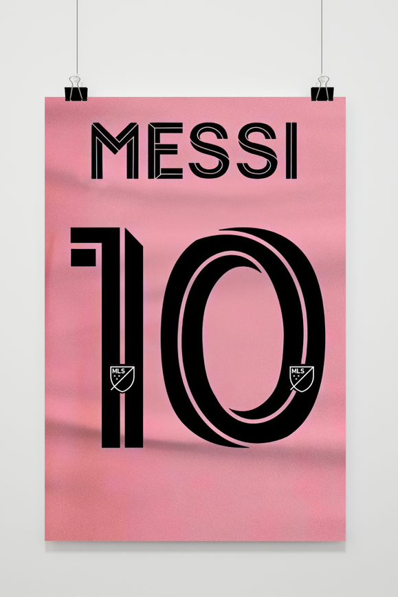 Lionel Messi | Muurdecoratie Poster | Wanddecoratie Sporticoon | Kunst voor Huis & Tuin | Visueel Display