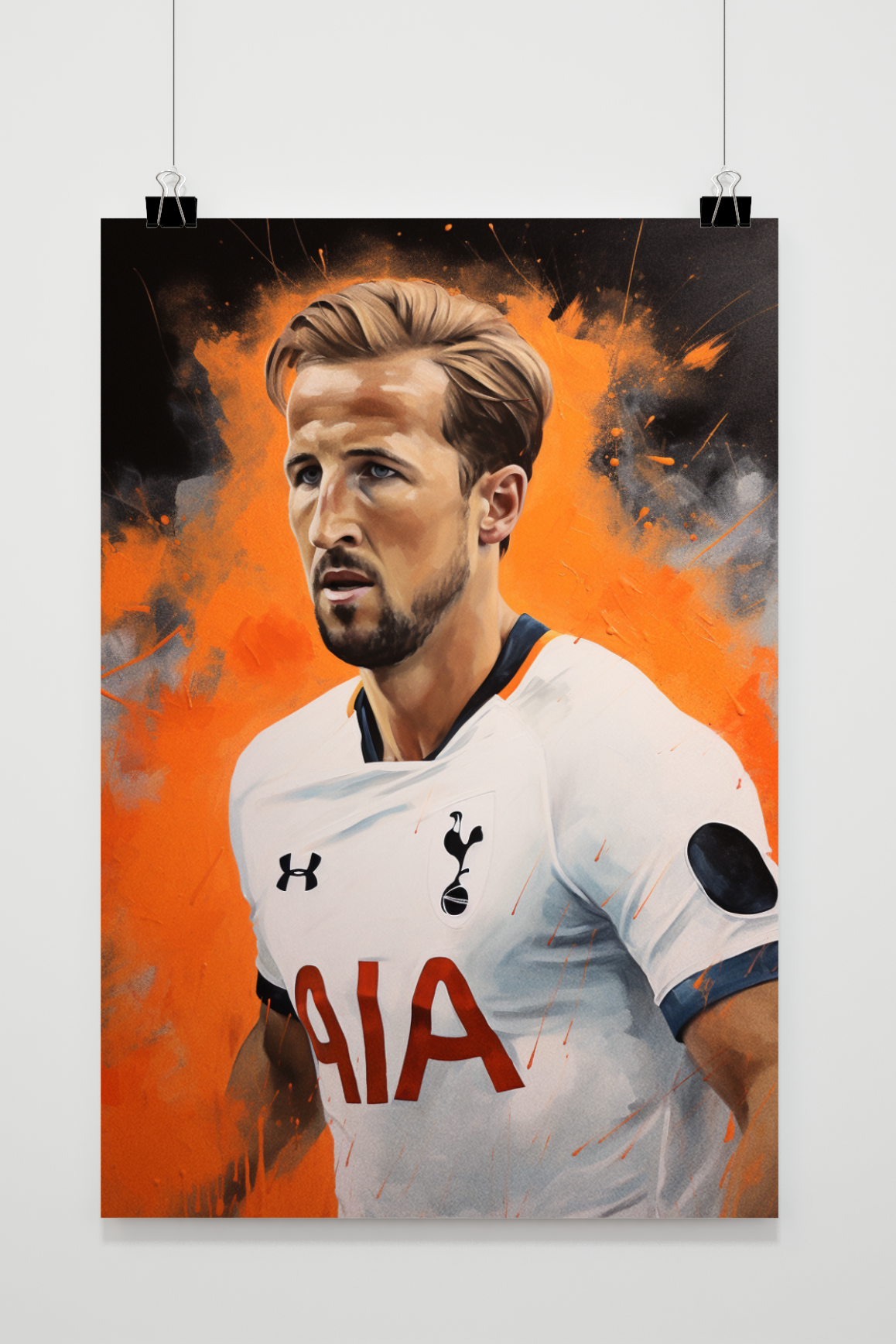 Harry Kane Voetbal Kunst Poster | Abstract Muurdecoratie | Wanddecoratie | Posters en Prints