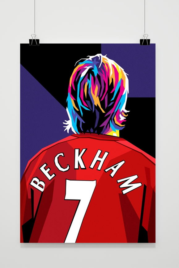 David Beckham poster | Muurdecoratie | Wanddecoratie | Hoge kwaliteit prints | Huis & Tuin Decoratie