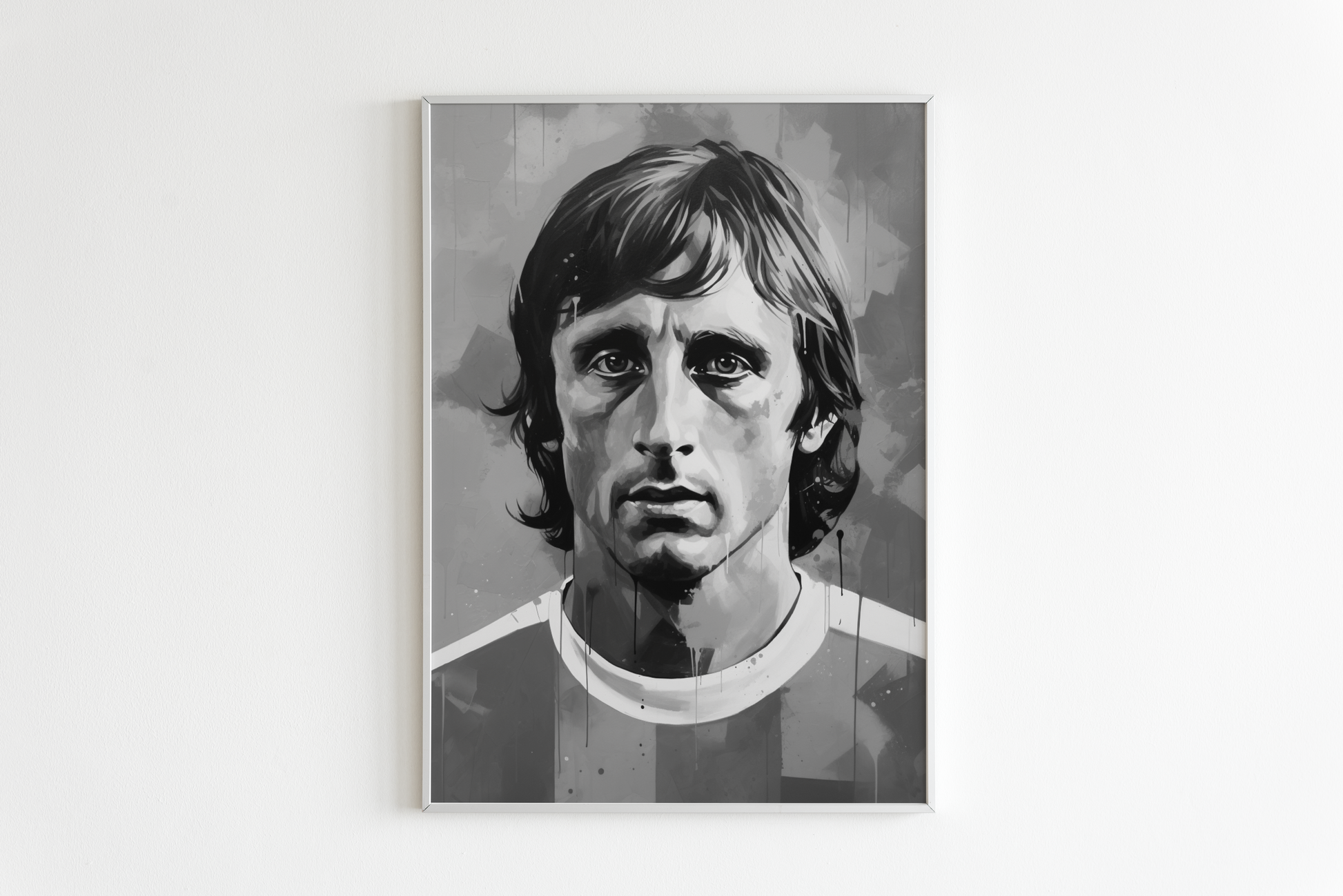Cruyff Abstract Art Poster | Muurdecoratie | Moderne Wanddecoratie | Visueel Kunstwerk | Posters en Prints