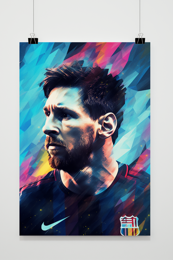 Lionel Messi Poster | Iconische Muurdecoratie | Prachtige Wanddecoratie voor Huis en Tuin | Ideal voor Sportliefhebbers