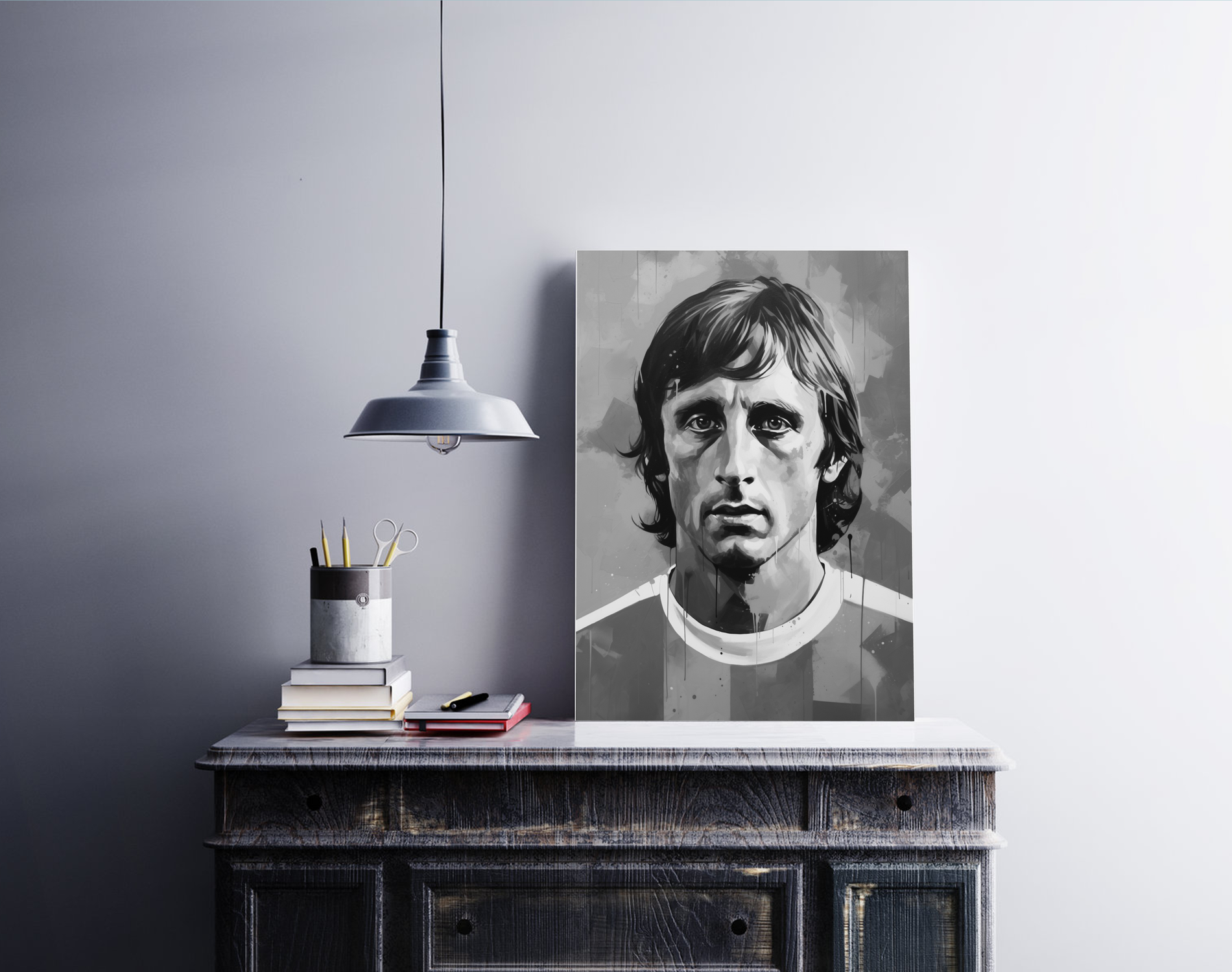 Cruyff Abstract Art Poster | Muurdecoratie | Moderne Wanddecoratie | Visueel Kunstwerk | Posters en Prints