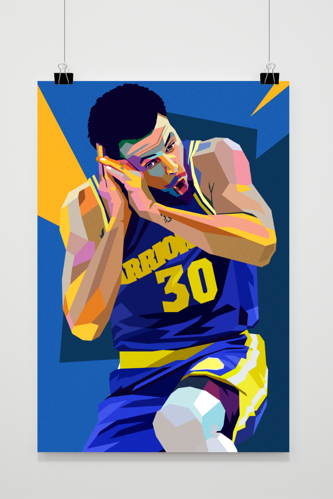 Stephen Curry schilderij | NBA muurdecoratie | Basketbal poster | Sport wanddecoratie | Cadeau voor fans