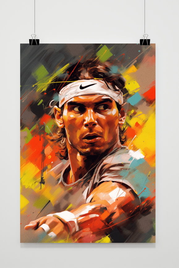 Rafael Nadal | Tennis Legend Wanddecoratie | Hoogwaardige Posters Muurdecoratie | Voor Thuis