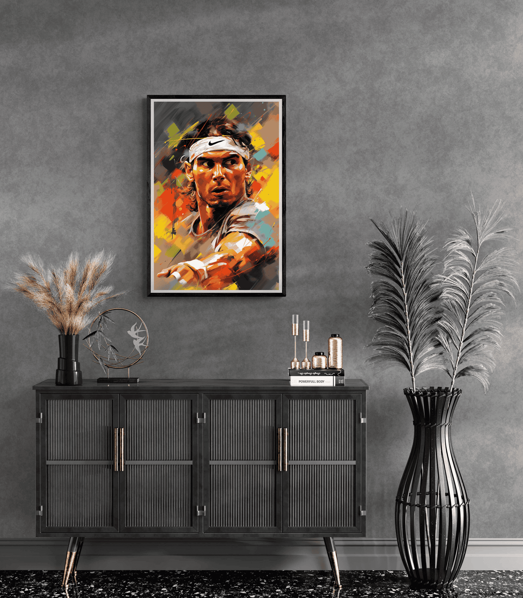 Rafael Nadal | Tennis Legend Wanddecoratie | Hoogwaardige Posters Muurdecoratie | Voor Thuis