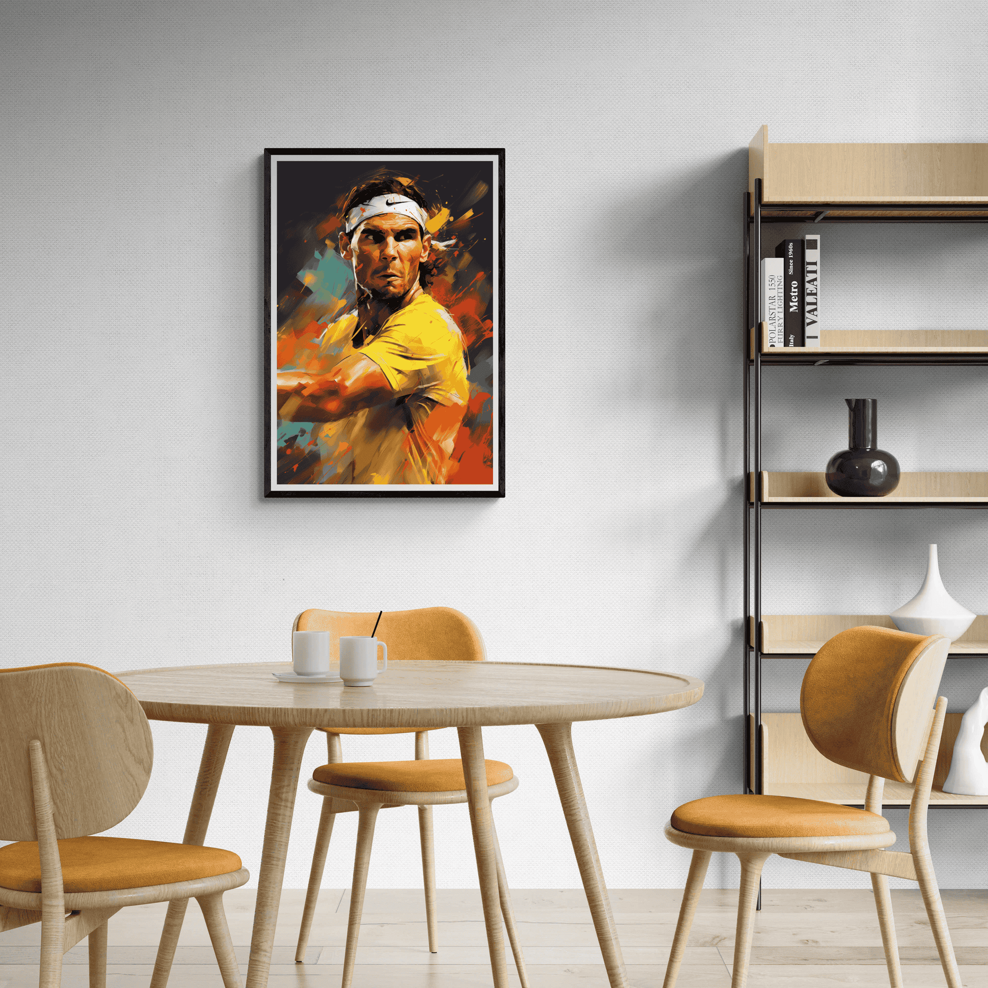 Rafael Nadal Focus | Tennis Kampioen Poster | Sport Muurdecoratie | Huis & Tuin Kunst | Wanddecoratie