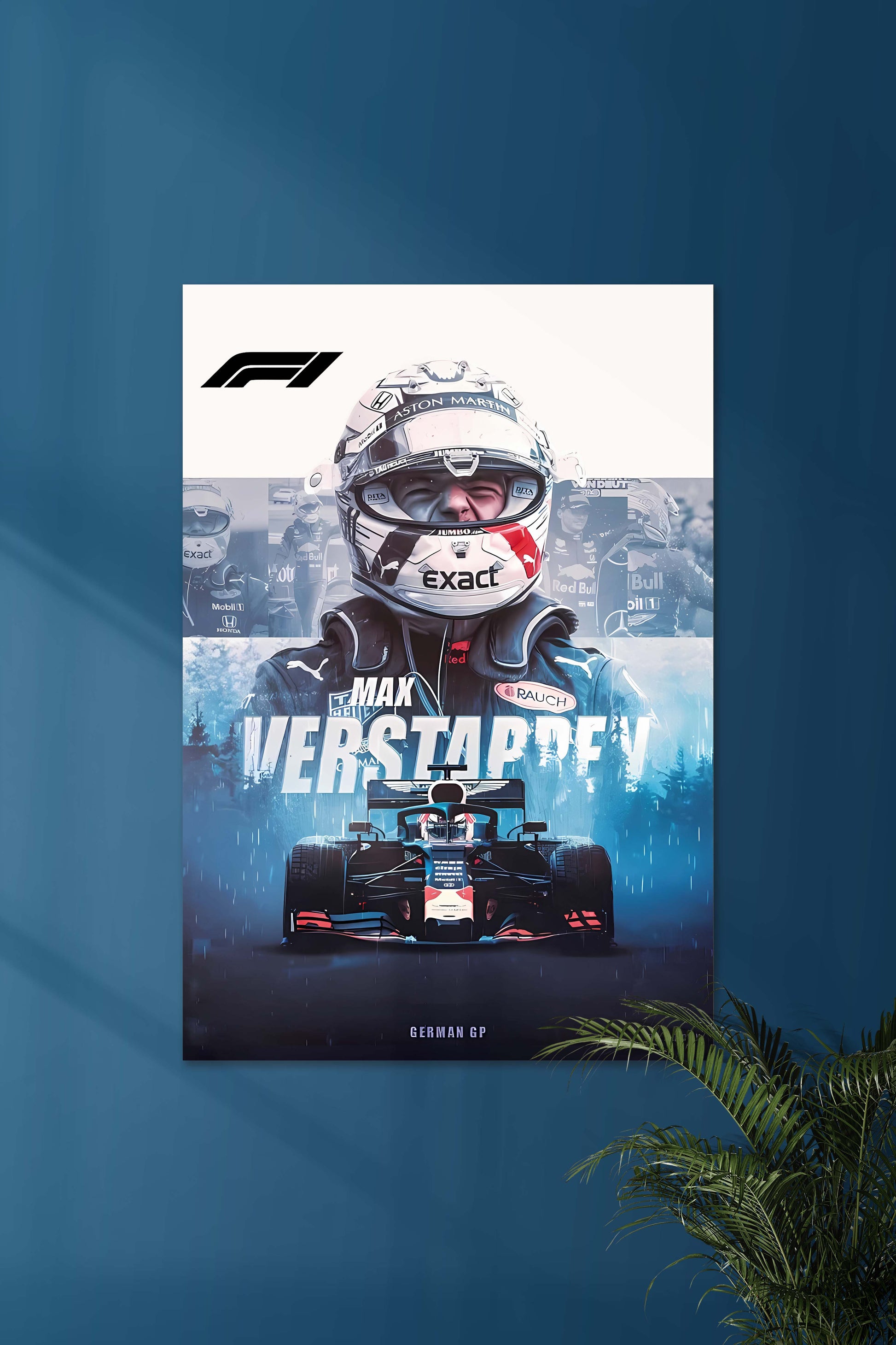 GERMAN GP MAX VERSTAPPEN | F1 Posters | Muurdecoratie Formule 1 | Motorsport Wanddecoratie Kunst