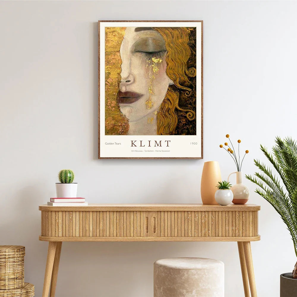 Golden Tears | Posters Gustav Klimt | Muurdecoratie Woonkamer | Wanddecoratie Slaapkamer | Expressionistische Kunst | Kunst Print