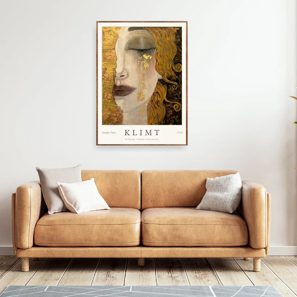 Golden Tears | Posters Gustav Klimt | Muurdecoratie Woonkamer | Wanddecoratie Slaapkamer | Expressionistische Kunst | Kunst Print