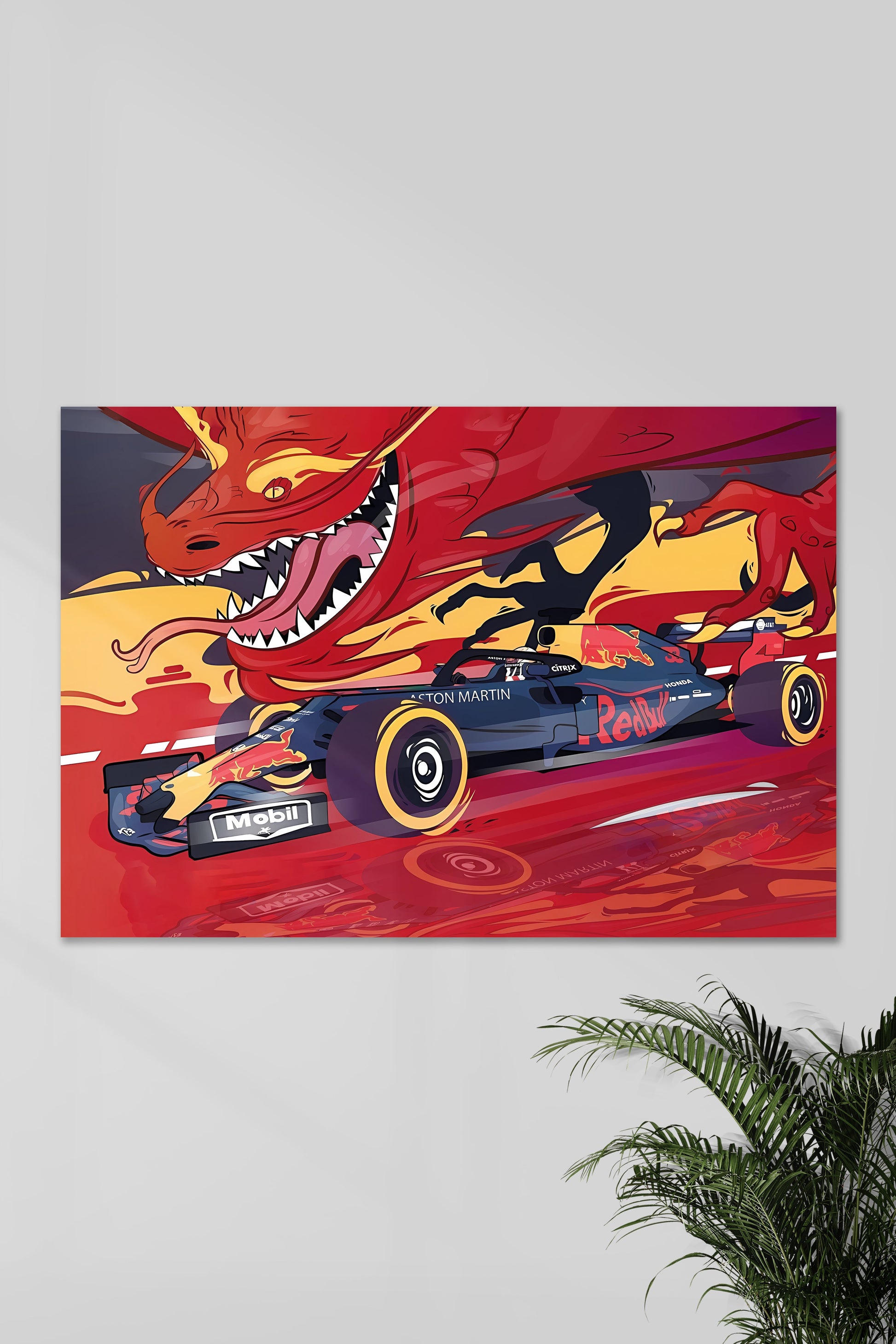 Aston Martin Red Bull | Citrix | F1 Muurdecoratie | Wanddecoratie | Posters | Motorsport Kunst
