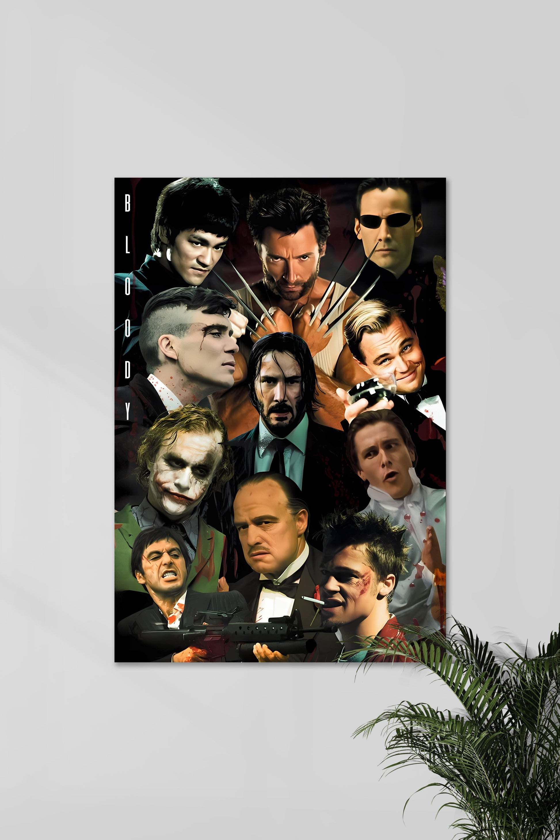 BLOODY X TEAM SIGMA film | Muurdecoratie poster print | Wanddecoratie kunst | Decoratief ontwerp