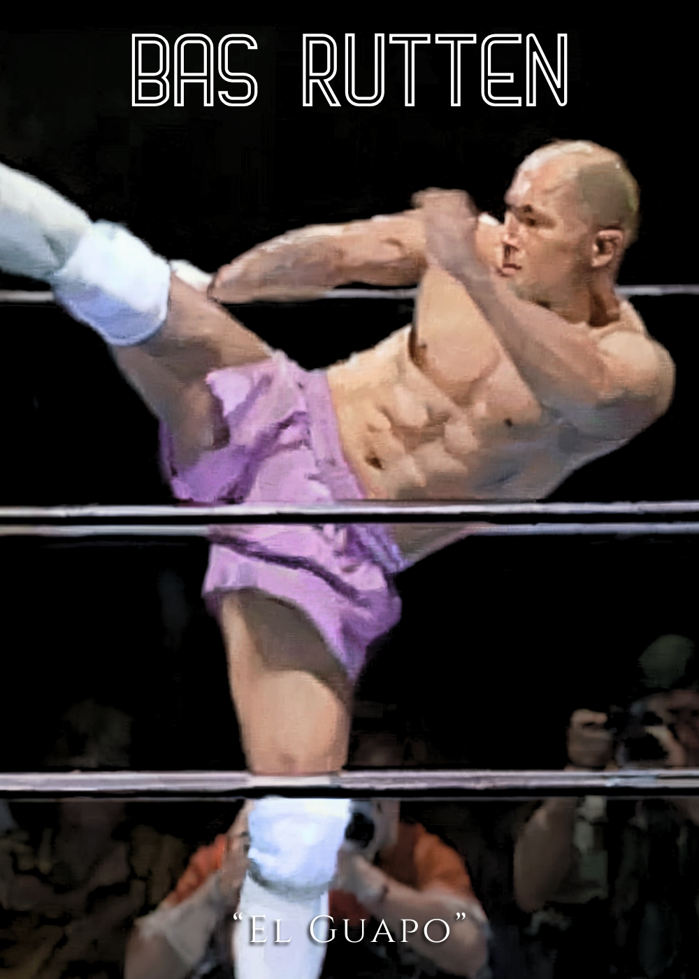 El Guapo Poster | Iconic Kick van Bas Rutten | UFC Kampioen | Muurdecoratie en Wanddecoratie