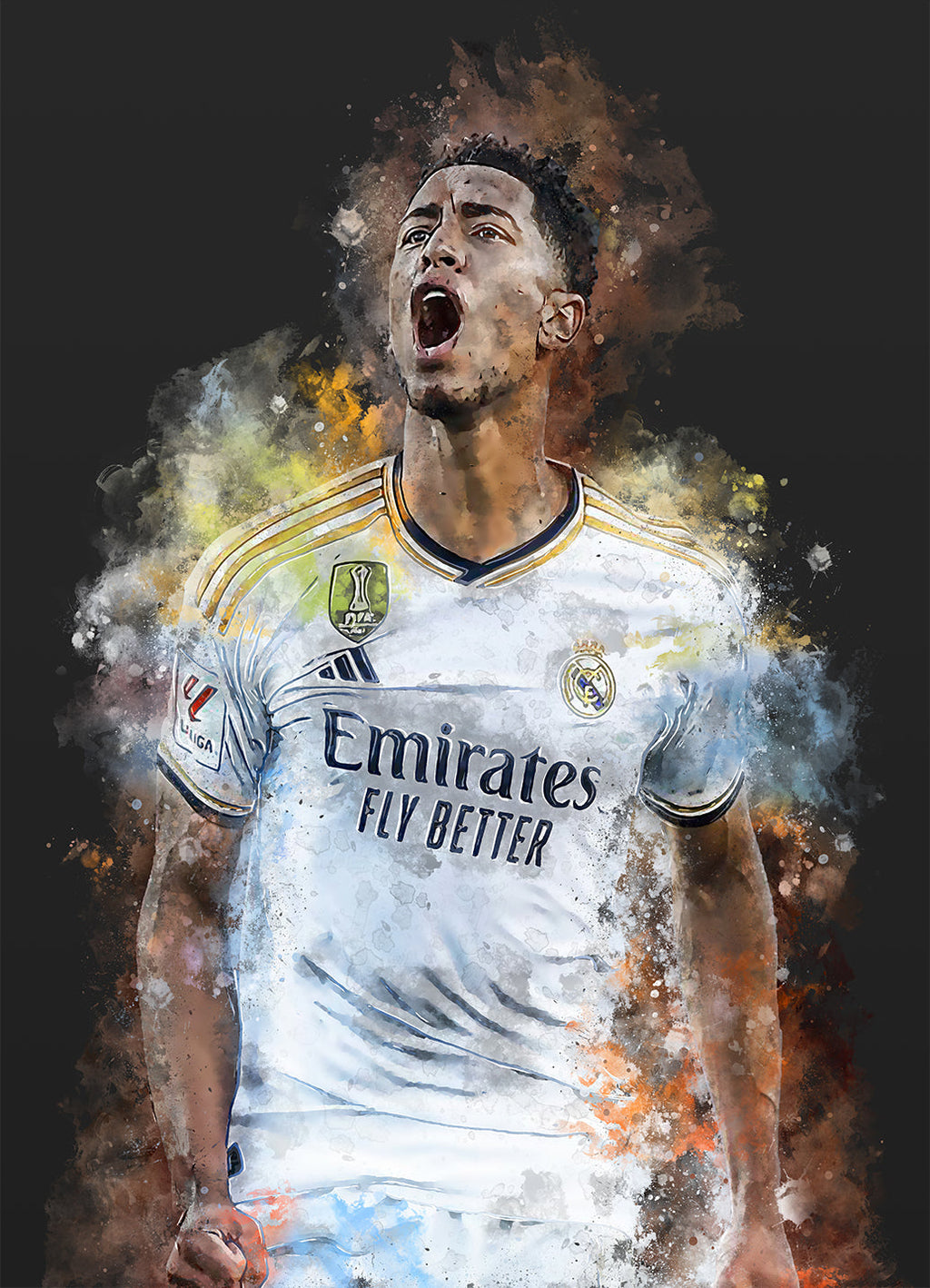 Jude Bellingham | Muurdecoratie voor Fans | Wanddecoratie voor Sportliefhebbers | Posters | Kunst