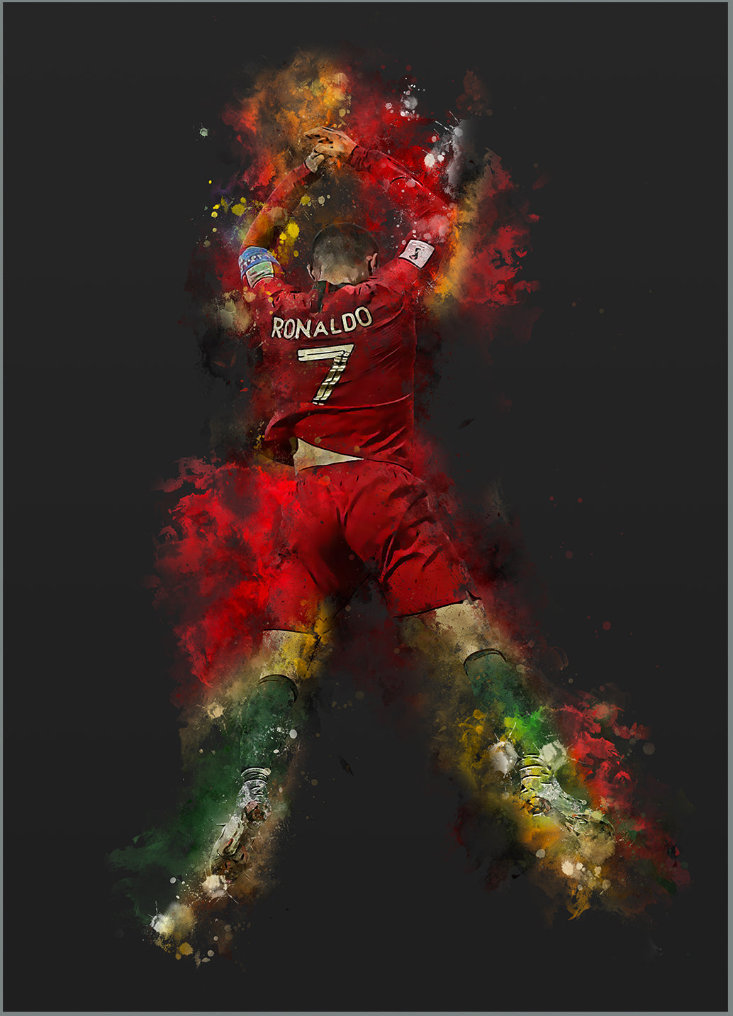 Ronaldo Zuuu | Voetbal Poster | Muurdecoratie | Wanddecoratie | Kunst voor Huis en Tuin | Soccer Fan Decor
