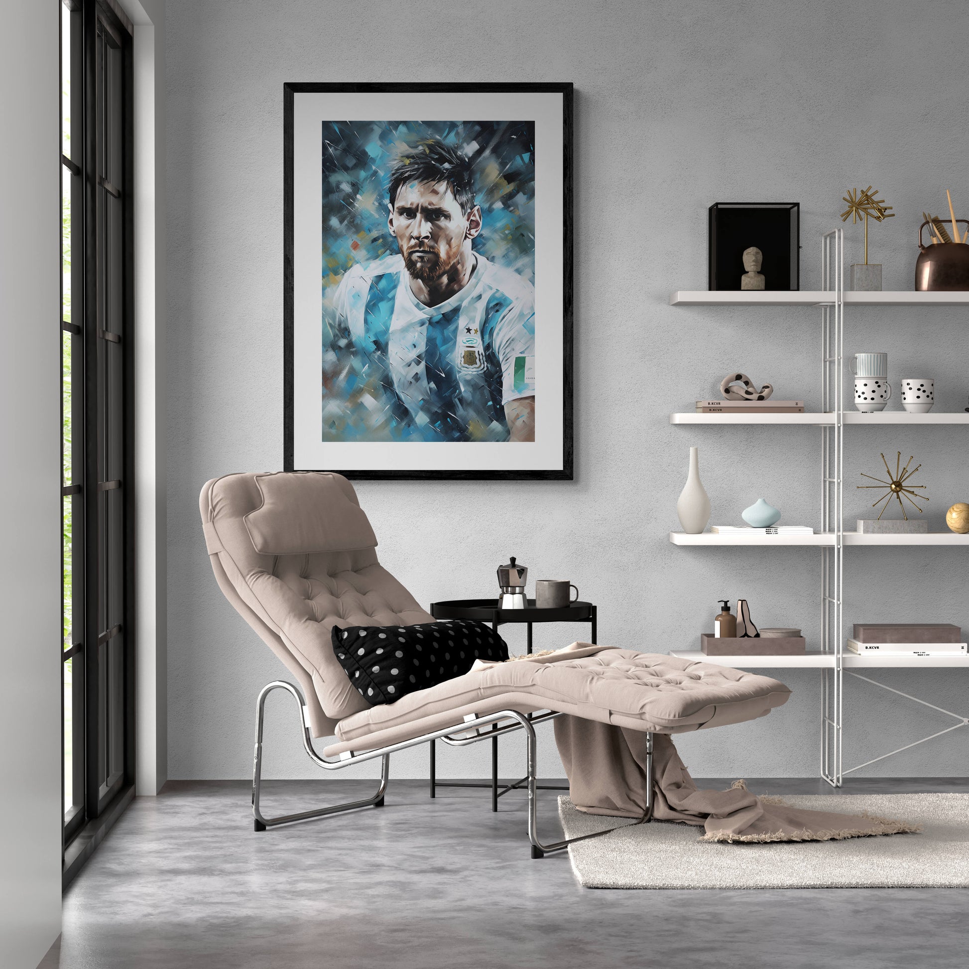 Lionel Messi Posters | Voetbal Muurdecoratie | Sport Wanddecoratie | Iconische Canvas Kunst
