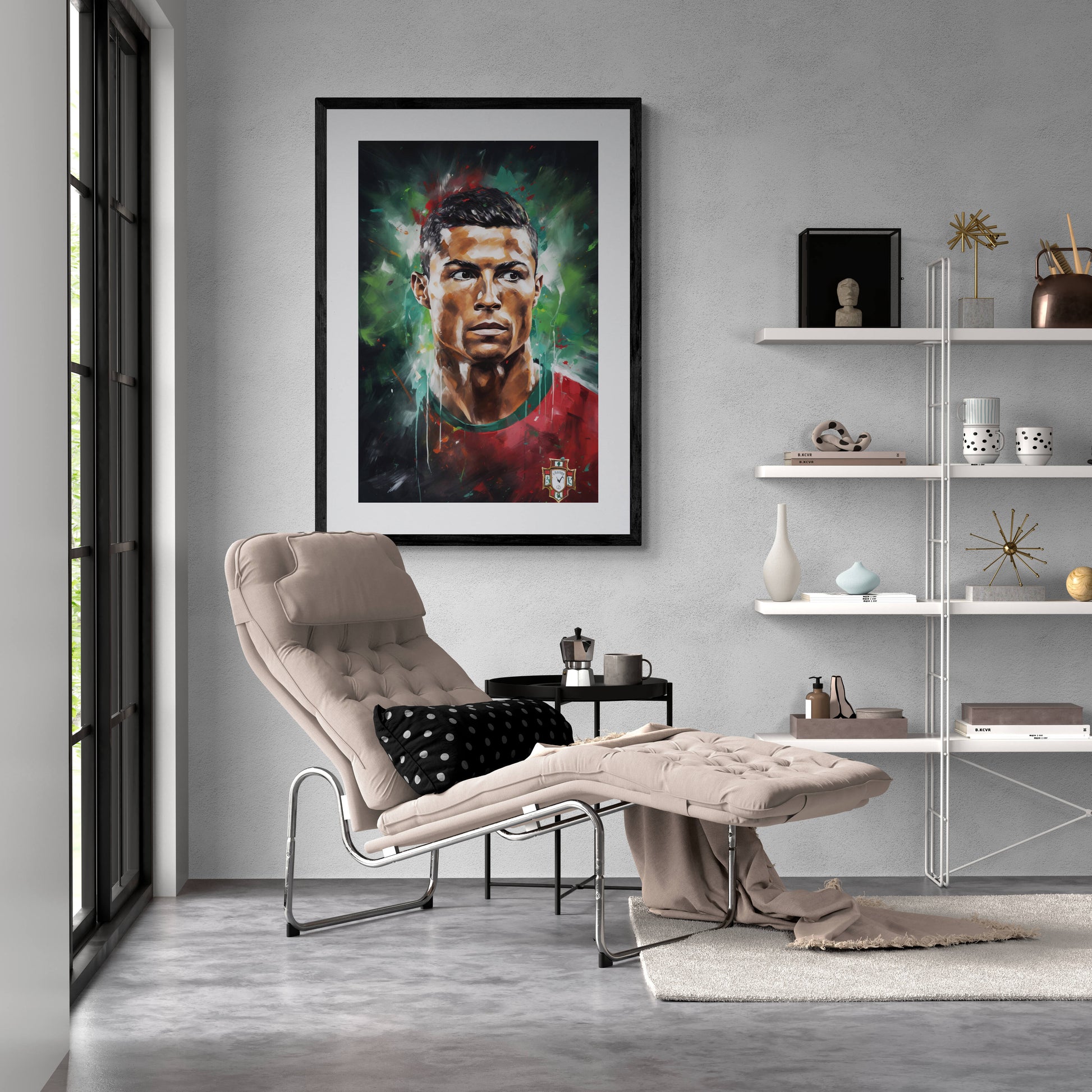 Cristiano Ronaldo | Portugal Team | Voetbal Legende | Muurdecoratie | Posters | Schilderijen | Cadeau Fans